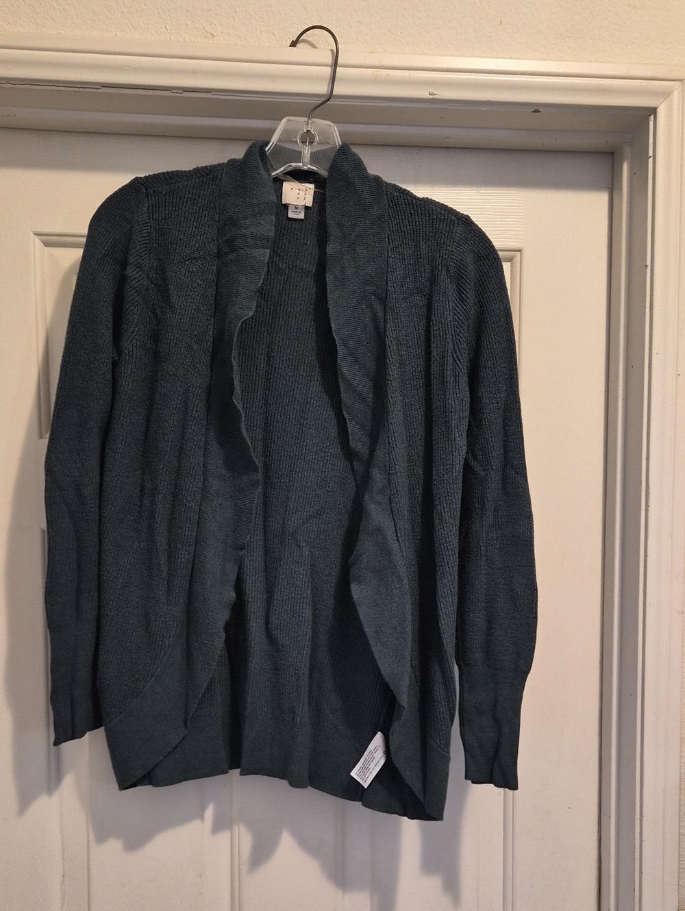 a new day Open-Front Cardigan Sweater - Teal Green